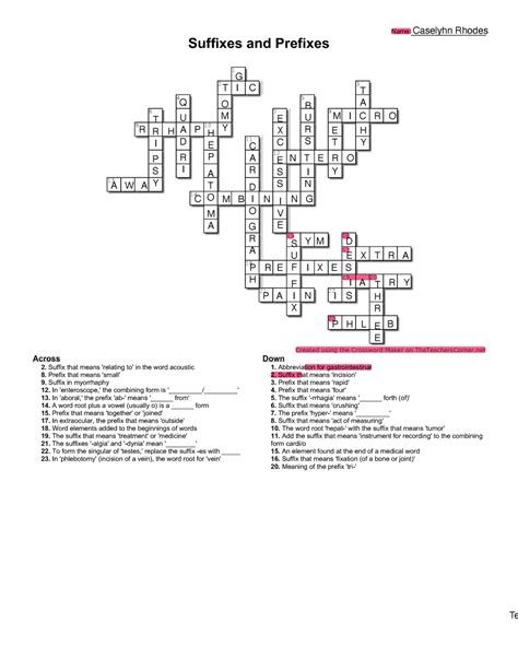 Crossword Explorer Tourism prefix which refers to the kind …