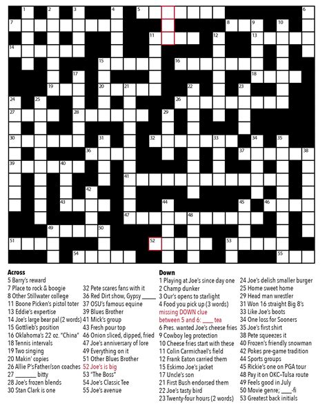 Crossword Generator Printable