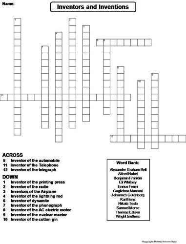 Crossword Inventor Howe