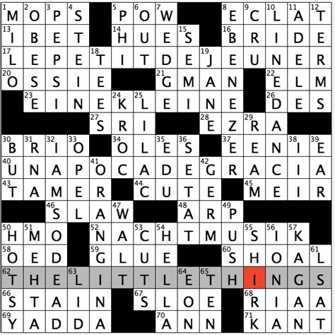 The crossword clue One might include shows in L.A. and NYC with 6 letters was last seen on the August 24, 2023. We found 20 possible solutions for this clue. We think the likely answer to this clue is USTOUR. You can easily improve your search by specifying the number of letters in the answer. See more answers to this puzzle’s clues here .. 