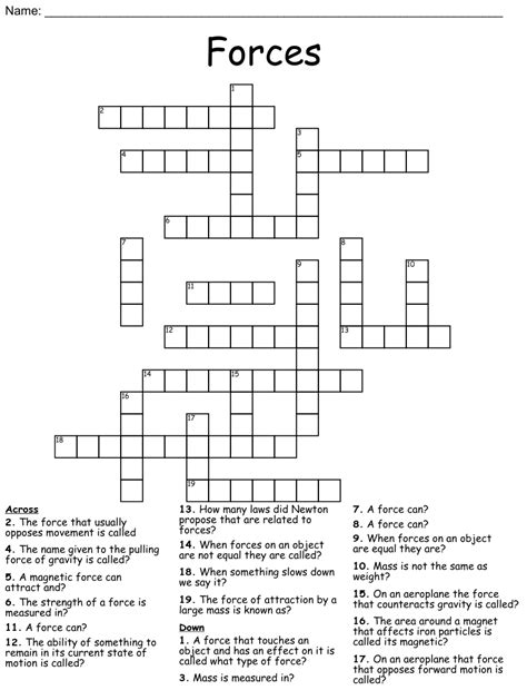 Crossword clue for force. Things To Know About Crossword clue for force. 