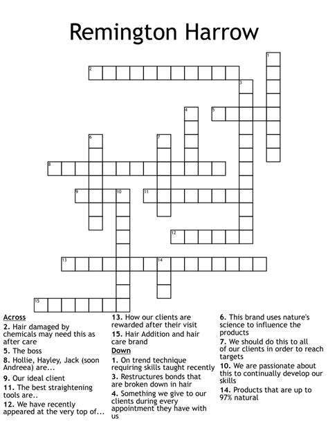 Feb 4, 2017 · Recent usage in crossword puzzles: Pat Sajak Code Letter - March 23, 2018; New York Times - Dec. 17, 2017; USA Today - Feb. 4, 2017; USA Today - Oct. 8, 2016. 