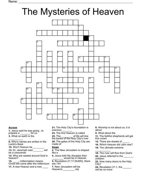 Crossword heaven search. Things To Know About Crossword heaven search. 