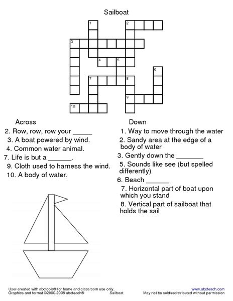 Crossword sailing vessel. The Crossword Solver found 30 answers to "two masted sailing vessel (8)", 8 letters crossword clue. The Crossword Solver finds answers to classic crosswords and cryptic crossword puzzles. Enter the length or pattern for better results. Click the answer to find similar crossword clues . Enter a Crossword Clue. A clue is required. 