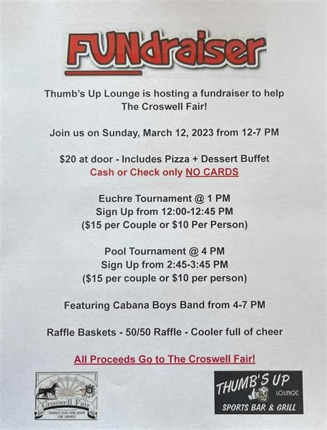 Croswell Fair Fundraiser , Thumb