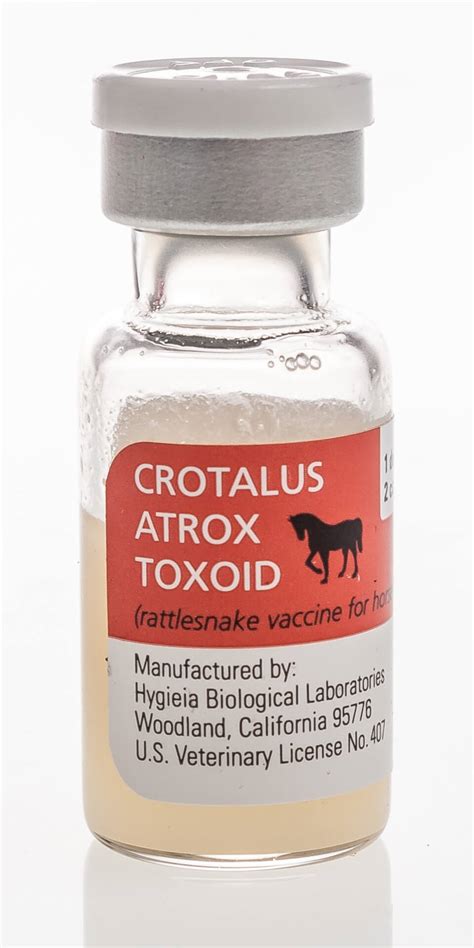 Crotalus Atrox Toxoid Equine Rattlesnake Vaccine 10 ct