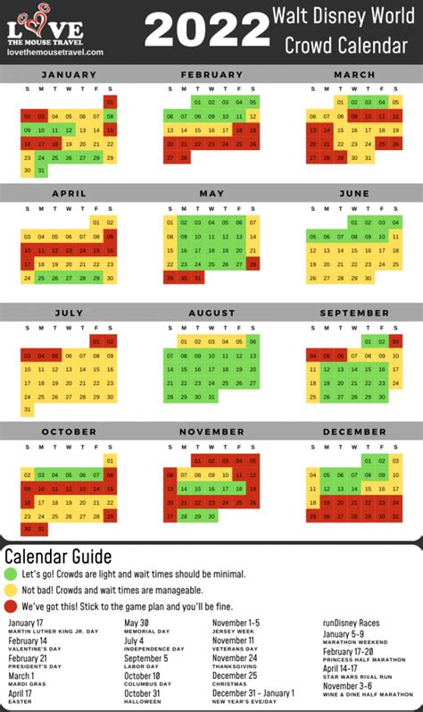 Crowd Calendar Universal Studios