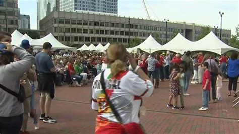 Crowd gathers on City Hall Plaza for Boston Portuguese Festival