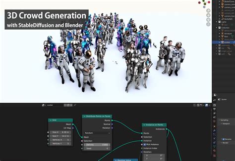 Crowd render documentation.  Compatible with blender 2. 3.  Follow their code on GitHu...