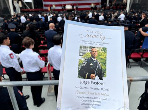 Crowds, law enforcement honor fallen Austin Police Officer Jorge Pastore
