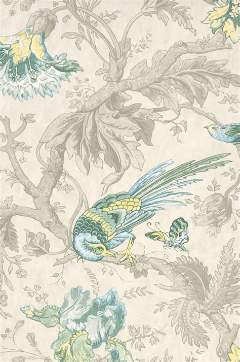 Crowe Hall Lane - Paradise Bird Wallpaper Little Greene