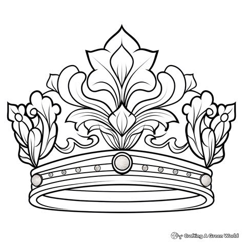 Crown Coloring Page