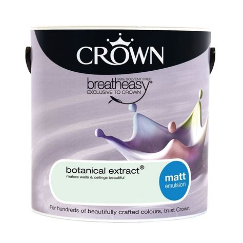 Crown Matt Emulsion Paint - Botanical Extract - 2.5l, Botani