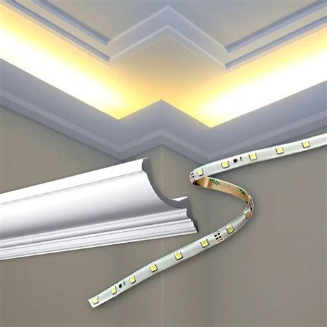 Crown Molding with Indirect Lighting Installation