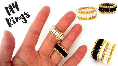 Crown Ring beads ring BEADS DIY 👑 - YouTube