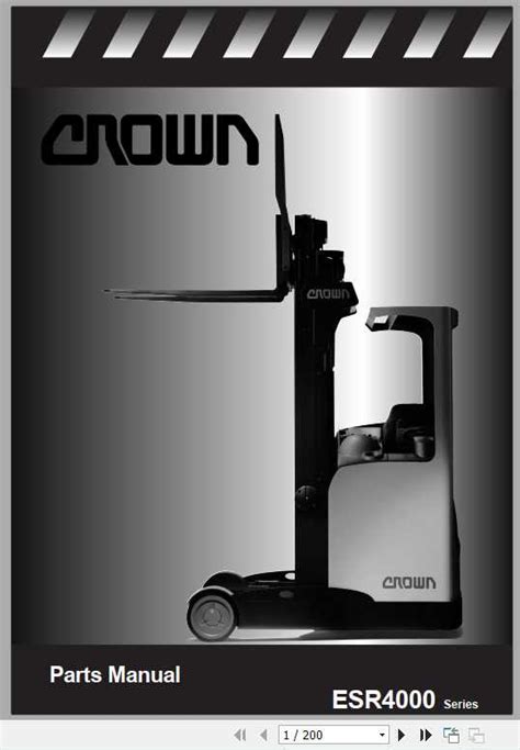 Crown esr4000 series forklift parts manual. - Read service manual for honda reflex ns250.