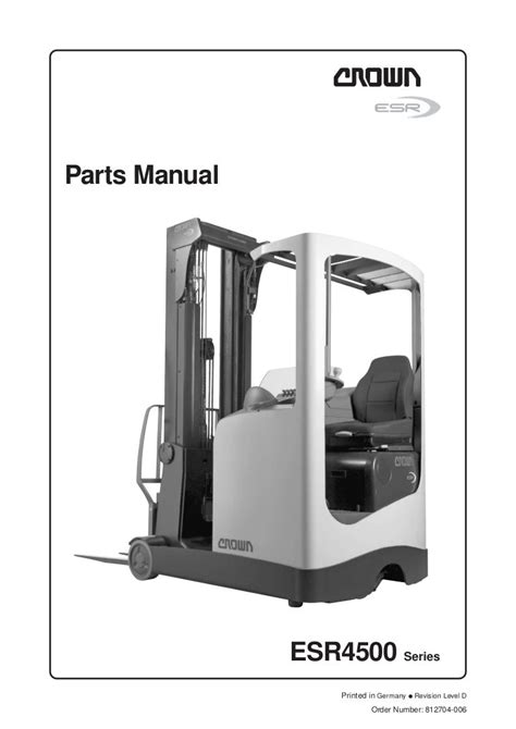 Crown esr4500 forklift service and parts manuals. - Twenty-three lieder without music and 128 pieces with music.