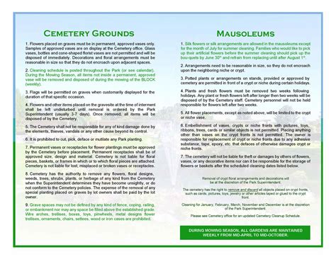 Crown hill cemetery rules.  Working together, Olinger Crown Hill Mortuar...