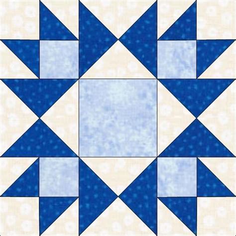 Crown of Thorns Quilt Block Pattern