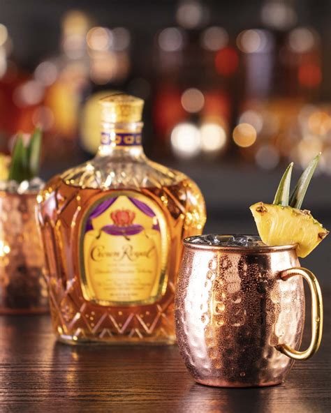 Crown royal pineapple. Water Moccasin. This is a unique tasting shooter that is smooth and light. If you want to make a round that acts as a refresher, this is the one to master. Shake together an Ounce each of peach schnapps, Royal Crown, sweet and sour mix, and a dash of triple sec. Shake with ice until the mixture becomes frothy. 