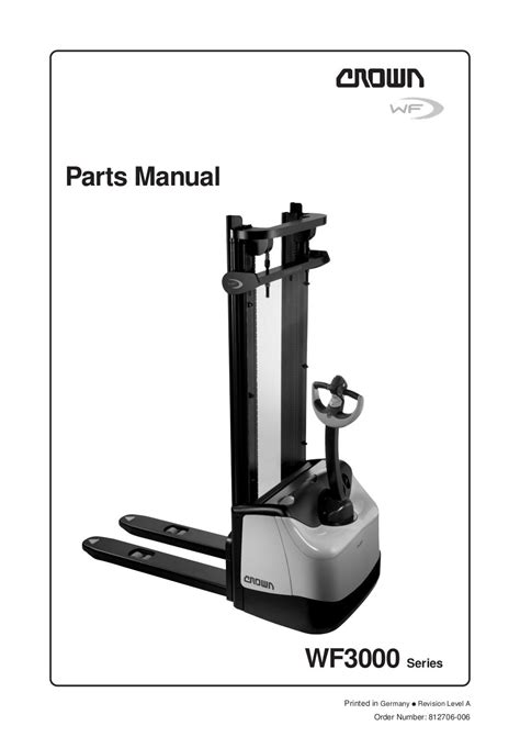 Crown wf3000 series forklift parts manual. - New home sewing machine 2122 manual.