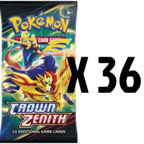 Find many great new & used options and get the best deals for Pokémon Crown Zenith Booster Box Quantity 36x Booster Packs English Factory Sea at the …