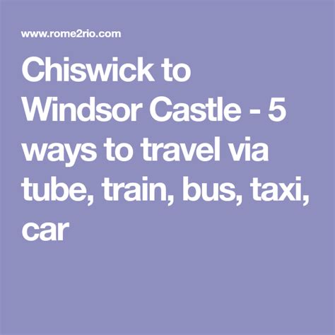 Croydon to Chiswick Road - 5 ways to travel via train, and …