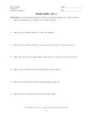 Crucible Lesson 3 Handout 7 Answers