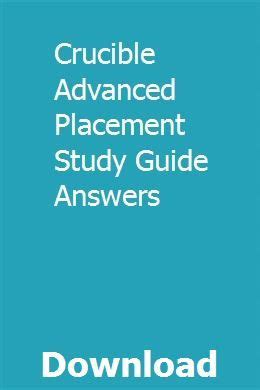 Crucible advanced placement study guide answers. - Los problemas del desarrollo en américa latina.