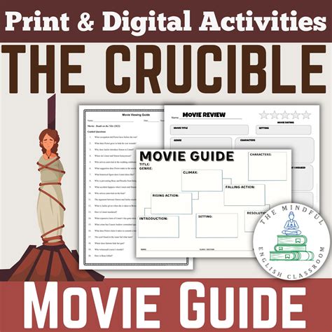 Crucible movie viewing guide 25 answers. - Pour en finir avec le meilleur des mondes.