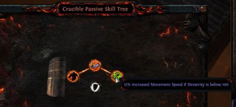 Crucible nodes poe. Path of Exile's 3.21 Crucible is a challenging endgame mode that requires well-optimized builds to survive and excel. In this guide, we will explore some tips, and three powerful endgame builds for Crucible, each focusing on different playstyles and classes. These builds have proven to be effective in clearing the toughest Crucible encounters ... 