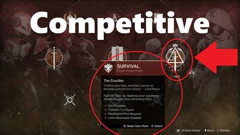 Showdown: Take out the enemy as many times as you can within the time limit to win each round, best 3 out of 5. Rumble. Defeat enemy guardians in a no teams free-for-all battle, where whoever eliminates the most guardians wins. Glory: Survival. In this 3v3 round-based Game Mode, players on a team share a pool of lives.. 