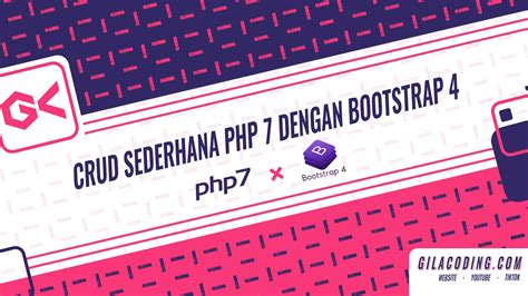 Crud php 7 sederhana dengan bootstrap 4 【Dibarui】