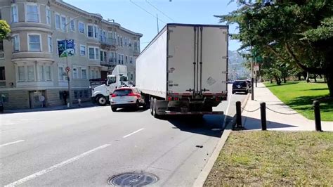 Cruise car involved in collision with semi-truck in SF