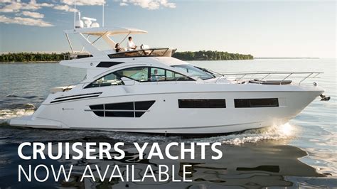 Cruisers Yachts Now Available MarineMax Northeast - YouTube