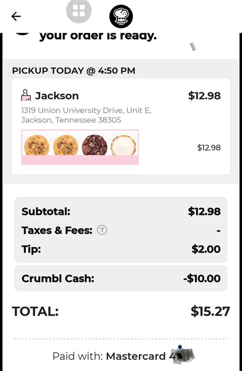 Crumbl cash. So I thought about you after I got my cookies yesterday- my total was $19.55 and I used $10 Crumbl cash and then paid the rest in cash. I got 9 points from the order. So maybe … 