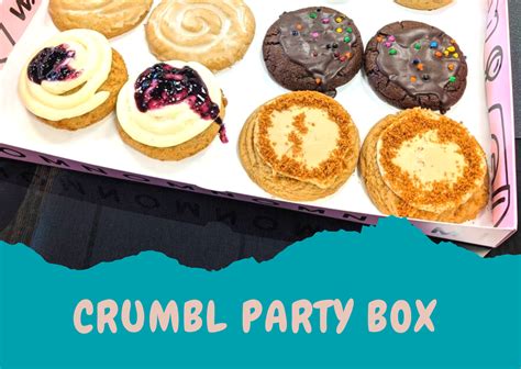 Whether it's a wedding, birthday party, office event, or any special occasion, Crumbl Catering will make your next event sweeter. SEE HOW IT WORKS. Download the app and earn free loyalty crumbs. In The News. Join The Crumbl Crew. Being part of the Crumbl Crew is truly sweet. Join our nationwide family made up of 5,000+ bakers and drivers …. 