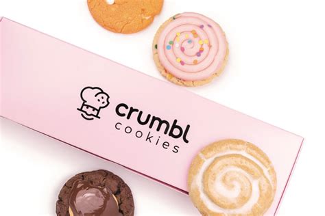 Crumbl cookies - glendale photos. Crumbl's cookie packaging. Several cookies from Crumbl in a box. Crumbl Cookies is a franchise chain of bakeries in the United States and Canada that specializes in baking a variety of cookies and serving ice cream. Based in Utah, it was founded in 2017. As of September 2023, the company has 918 stores across the United States. The chain maintains a strong presence in social media, to which ... 