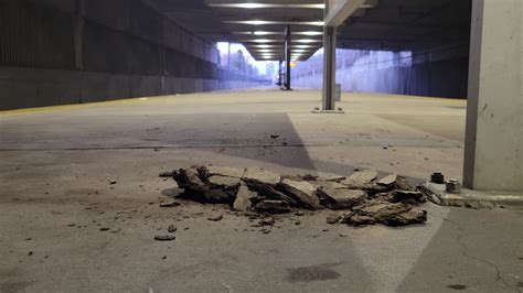 Crumbled debris from ceiling found on platform at Forest Hills MBTA station