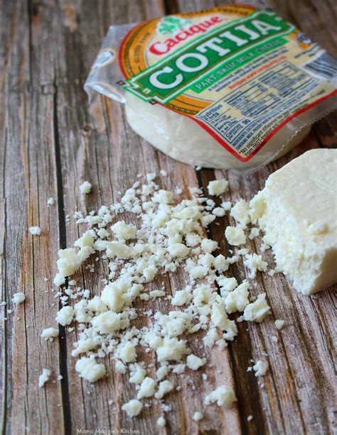 Crumbly mexican cheese. May 6, 2022 ... Mexican Cheeses: A Delicious Addition to Your Family's Menu · Salty, dry and crumbly cotija cheese that has been aged. · Great (and grate!) over&n... 