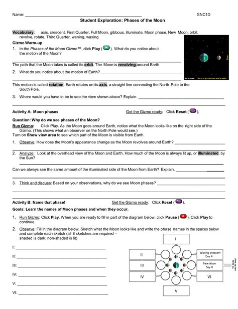 7 pages. Questions and Answers / GIZMOS-Student Exploration-Hardy-We