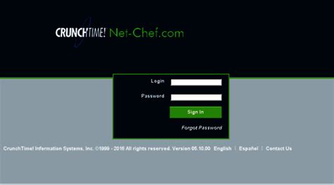 Crunchtime net chef. Net-Chef is a powerful and user-friendly platform for managing your restaurant operations. Whether you need to control your inventory, optimize your menu, or streamline your labor, Net-Chef can help you achieve your goals. Log in to access your Net-Chef account and start crunching the numbers. 