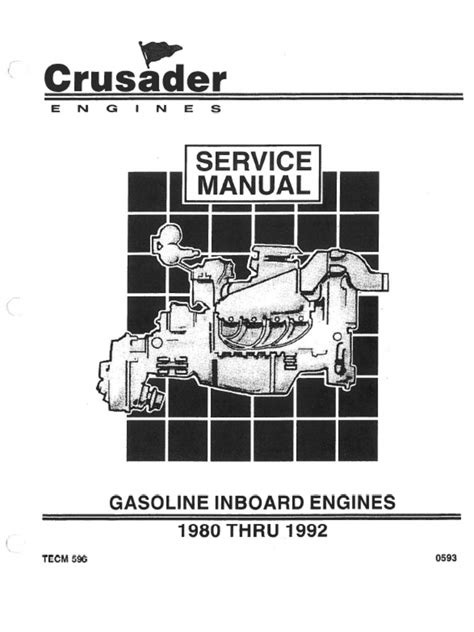 Crusader engines service manual 1980 1990 cru22664 gasoline inboard marine engines. - Manual for 605j vermeer round baler.