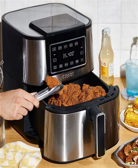 Crux 8 qt air fryer. Find helpful customer reviews and review ratings for CRUX 6.3 Qt Air Fryer Touchscreen Stainless Steel at Amazon.com. Read honest and unbiased product reviews from our users. We have purchased this air fryer in January 2022 and have only been able to ... 
