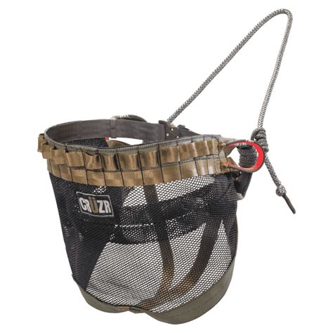 Cruzr saddle. Aero Hunter Merlin tree saddle made specifically for fall prevention while tree hunting, rated 5000 lbs. Saddle bridge is 1″ heavy nylon webbing rated at 6500 lbs. Tree strap made of All Gear 24 ... 
