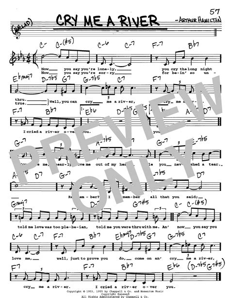 Cry Me a River (Lead sheet with lyrics ) Sheet music for …