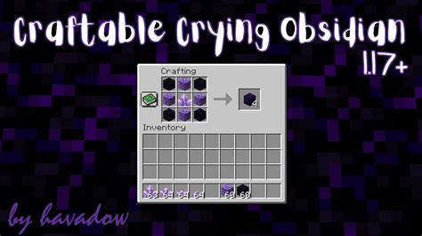 Crying Obsidian in Minecraft