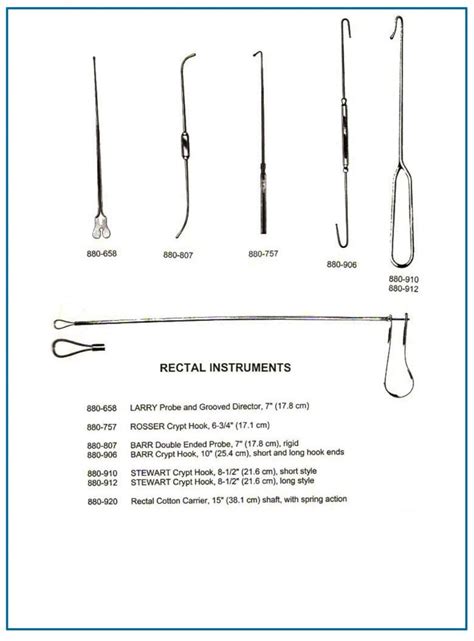 Crypt Hooks - Rectal Sklar Surgical Instruments