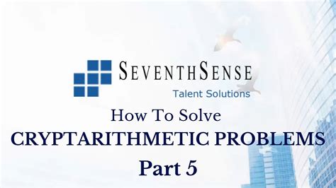 Cryptarithmetic Problem Set 4 with Solutions (YOUR