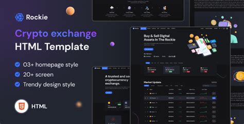 Crypto HTML Website Templates ThemeForest